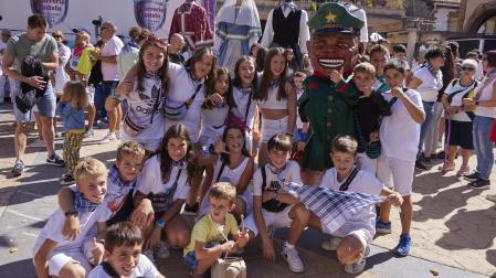 Chupinazo en las fiestas de Huarte. /