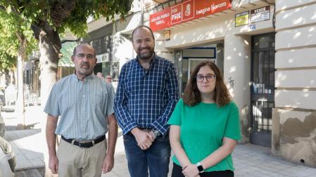 A: BLANCA ALDANONDO
F: 19/09/2022
P: DE IZDA. A DCHA.; LOS CONCEJALES,  JOSE ANTONIO ROMAN GARCIA, ANGEL SANZ ALFARO Y BEATRIZ OCHOA ARIZA  
L: TUDELA
T: RUEDA DE PRENSA DEL PSN-PSOE