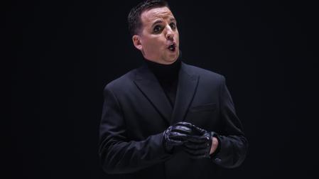 Igor Peral, el pasado martes durante el ensayo general en los Teatros del Canal de Madrid.
