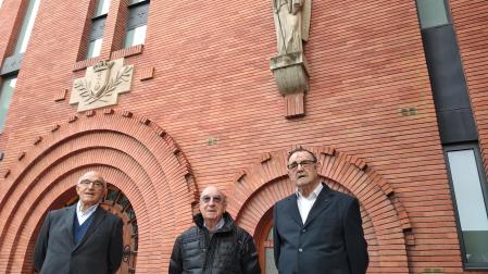 Desde la izquierda, Gabino Gorostieta, Javier Murillo y Alfonso Mendióroz.