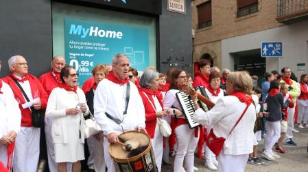 Procesión en honor a la Virgen de La Merced en las fiestas 2022 de Corella