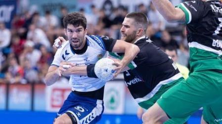 Un momento del partido disputado en el Palau d’Esports de Granollers entre el Granollers y Helvetia Anaitasuna