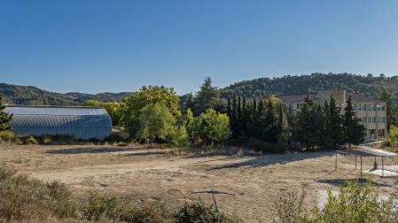 Vista de los terrenos de Oncineda donde se levantará la futura pista de atletismo