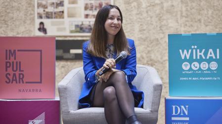 Marta Melero, responsable de marketing de Anteral, en el foro Impulsar Navarra