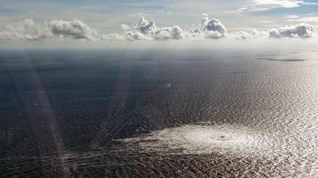 Fuga de gas en el mar Báltico