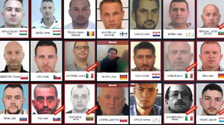 Algunos de los delincuentes más buscados en la Unión Europea