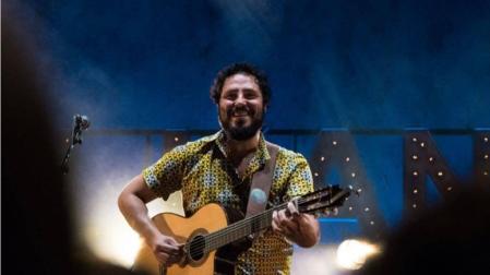 El Kanka, durante un concierto