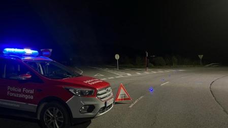 Control en la NA-534 por parte de la Policía Foral