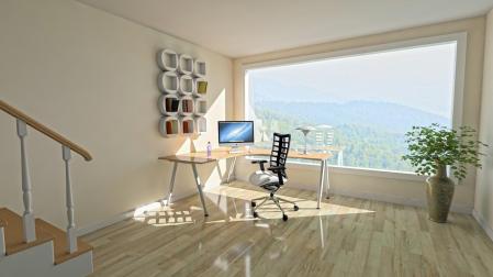 Vistas a la montaña desde una vivienda