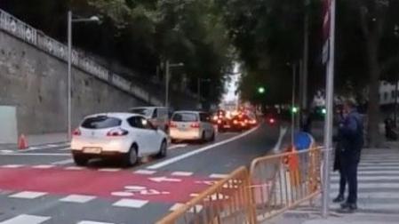 A primera hora de la mañana, el tráfico era más fluido que el día anterior