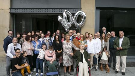 Marcelino Andueza Arizala, agasajado con motivo de su 100 cumpleaños