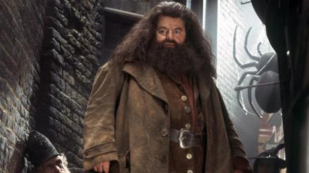 Robbie Coltrane, en el papel del profesor Rubeus Hagrid