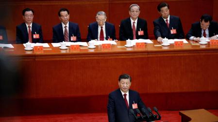 Xi Jinping, durante la apertura del XX Congreso del Partido Comunista chino
