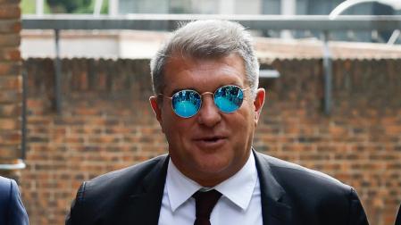 El presidente del F.C. Barcelona, Joan Laporta