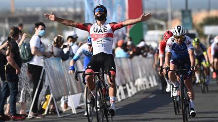 Fernando Gaviria en el Tour de Omán 2022