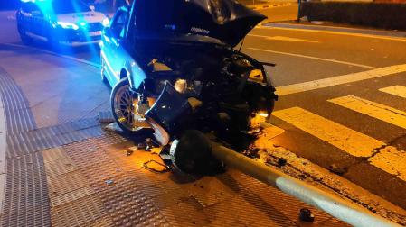 Estado en el que quedó el vehículo tras el accidente