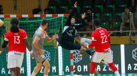 Sergey Hernández, durante el encuentro de este jueves con el Al Ahly