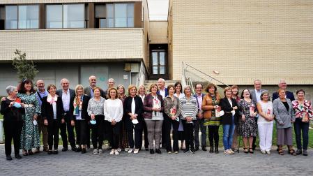 Acto de homenaje a las personas jubiladas del Área de Salud de Tudela en 2020 y 2021 en el Hospital Reina Sofía