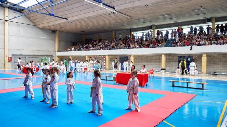 Una jornada de los JJDD de kárate, en Huarte el curso pasado