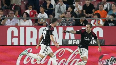 Fotos del Girona - Osasuna de Primera División./