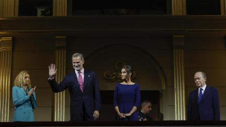Los Reyes, este lunes, en el Teatro REal