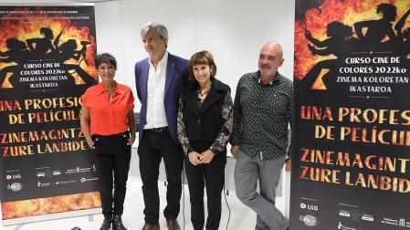 Desde la izda.: Sara Brun, Juanjo Rubio, Virginio Eraso y Arturo Cisneros