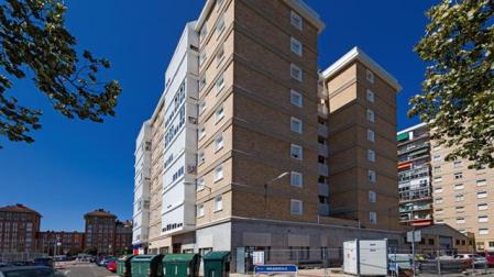 Edificio de la c/ Doctor Repáraz en San Jorge (Pamplona) en el que se ha aplicado ThermaBead®