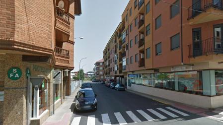 Calle de Los Alfareros de la localidad leones de La Bañeza, donde se produjo la explosión