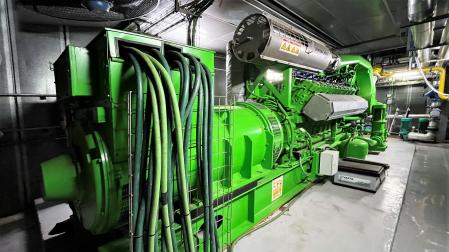 Planta de cogeneración instalada en el Hospital Universitario de Navarra