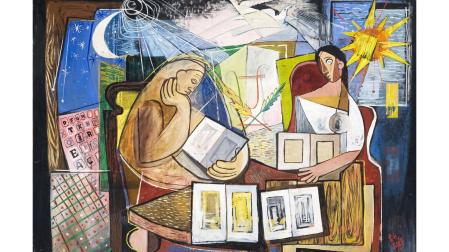 Obra 'Las artes', de Francis Bartolozzi, cedida para una muestra en Madrid
