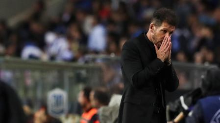 Diego Simeone, durante el partido de este martes