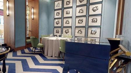 Interior del restaurante Coque en Madrid
