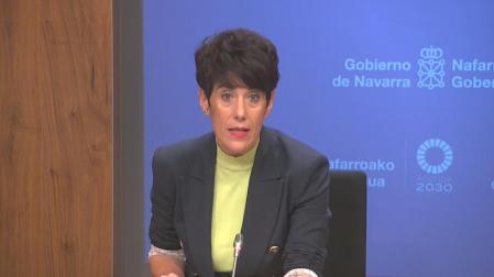Elma Saiz, en su comparecencia este miércoles