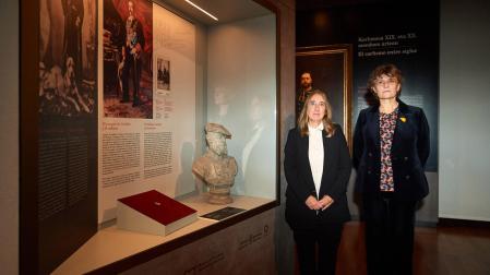 Susana Irigaray, directora del Servicio de Museos del Gobierno de Navarra, y Carmen Jiménez, directora del Museo Cerralbo de Madrid
