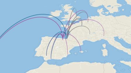 Los aeropuertos más cercanos a Pamplona aglutinan 10 destinos en vuelo directo.