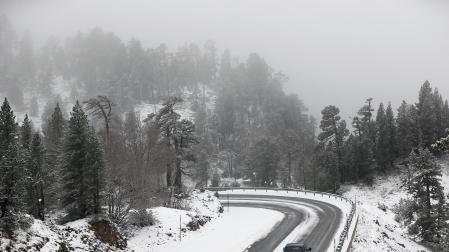 Nieve, este viernes 4 de noviembre, en Belagua.