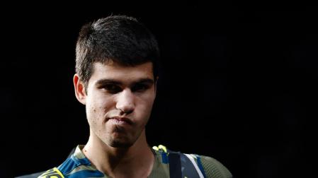 Carlos Alcaraz, en los cuartos de final del Masters de París-Bercy