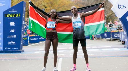 Los kenianos Sharon Lokedi y Evans Chebet reinan en la maratón de Nueva York