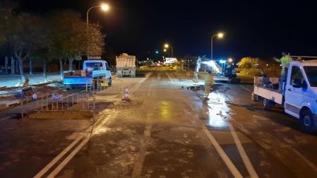 Fuga de agua en Tudela