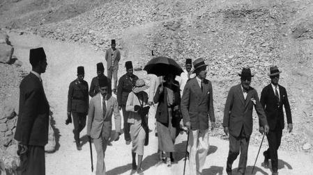 El rey Alfonso XIII visitó la tumba con Carter en 1931