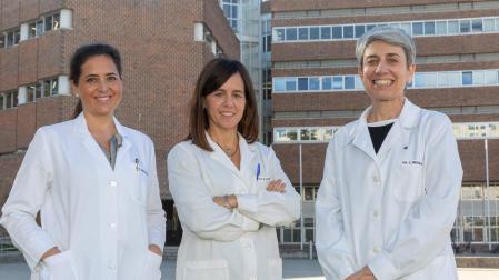 Las profesoras de la Universidad de Navarra Begoña Olartecoechea, Mar Cuadrado y Elisa Mengual