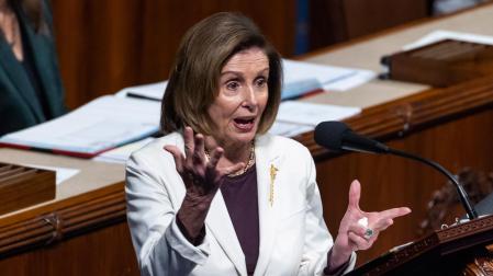 La hasta ahora presidenta de la Cámara de Representantes de Estados Unidos, Nancy Pelosi