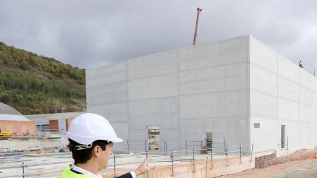 Estado actual de las obras de la central de calor de la Txantrea