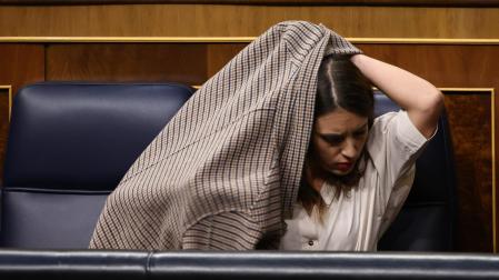 La ministra Irene Montero, durante un pleno reciente en el Congreso de los Diputados