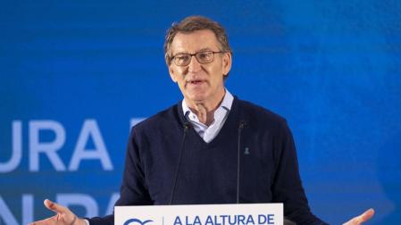 Alberto Núñez Feijóo, este sábado en Palma