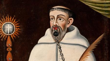 Lienzo de san Ramón Nonato en la parroquia de San Pedro de la Rúa de Estella, s. XVIII