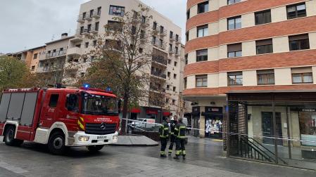 Bomberos, en el lugar del suceso
