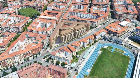 Recreación de cómo quedarán los dos edificios de viviendas libres de Maristas