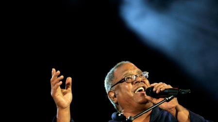 El cantautor cubano Pablo Milanés