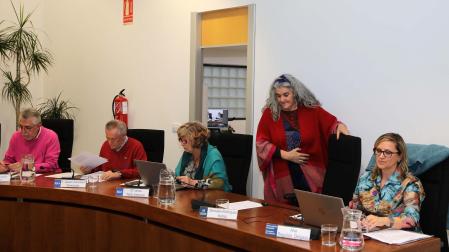 Manuela Rodríguez, de pie, ha tomado posesión de su cargo como concejal de AS Zizur
